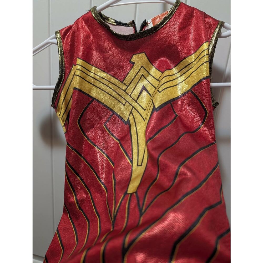 Girls Rubie's DC Comics Wonder Woman Dress Halloween Costume Size S (4-6) - Picture 2 of 9